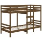 vidaXL Etagenbett Honigbraun 80x200 cm Massivholz Kiefer vidaXL Etagenbett Honigbraun 80x200 cm Massivholz Kiefer