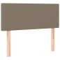 vidaXL Boxspringbett mit Matratze Taupe 90x190 cm Stoff vidaXL Boxspringbett mit Matratze Taupe 90x190 cm Stoff
