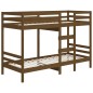 vidaXL Etagenbett Honigbraun 90x200 cm Massivholz Kiefer vidaXL Etagenbett Honigbraun 90x200 cm Massivholz Kiefer