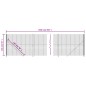 vidaXL Maschendrahtzaun mit Bodenflansch Anthrazit 1,4x25 m vidaXL Maschendrahtzaun mit Bodenflansch Anthrazit 1,4x25 m