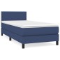 vidaXL Boxspringbett mit Matratze Blau 80x200 cm Stoff vidaXL Boxspringbett mit Matratze Blau 80x200 cm Stoff