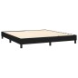 vidaXL Boxspringbett mit Matratze Schwarz 180x200 cm Stoff vidaXL Boxspringbett mit Matratze Schwarz 180x200 cm Stoff