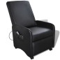 Massagesessel Schwarz Kunstleder Massagesessel Schwarz Kunstleder