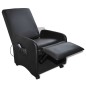 Massagesessel Schwarz Kunstleder Massagesessel Schwarz Kunstleder