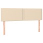 vidaXL Boxspringbett mit Matratze Creme 140x190 cm Stoff vidaXL Boxspringbett mit Matratze Creme 140x190 cm Stoff