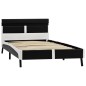 vidaXL Bettgestell mit LED Schwarz Kunstleder 90x200 cm vidaXL Bettgestell mit LED Schwarz Kunstleder 90x200 cm