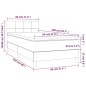 vidaXL Boxspringbett mit Matratze Dunkelbraun 80x200 cm Stoff vidaXL Boxspringbett mit Matratze Dunkelbraun 80x200 cm Stoff