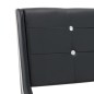 Bettrahmen Schwarz Kunstleder 120 x 200 cm Bettrahmen Schwarz Kunstleder 120 x 200 cm