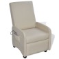Massagesessel Creme Kunstleder Massagesessel Creme Kunstleder