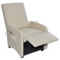 Massagesessel Creme Kunstleder Massagesessel Creme Kunstleder