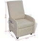 Massagesessel Creme Kunstleder Massagesessel Creme Kunstleder