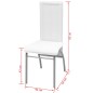 vidaXL Esszimmerstühle 4 Stk. Weiß Kunstleder vidaXL Esszimmerstühle 4 Stk. Weiß Kunstleder
