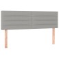 vidaXL Boxspringbett mit Matratze Hellgrau 140x190 cm Stoff vidaXL Boxspringbett mit Matratze Hellgrau 140x190 cm Stoff