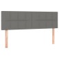 vidaXL Boxspringbett mit Matratze Dunkelgrau 140x190 cm Stoff vidaXL Boxspringbett mit Matratze Dunkelgrau 140x190 cm Stoff