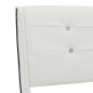 Bettgestell Weiß Kunstleder 90x200 cm Bettgestell Weiß Kunstleder 90x200 cm