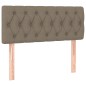 vidaXL Boxspringbett mit Matratze Taupe 90x190 cm Stoff vidaXL Boxspringbett mit Matratze Taupe 90x190 cm Stoff