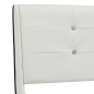 vidaXL Bettgestell Weiß Kunstleder 180 x 200 cm vidaXL Bettgestell Weiß Kunstleder 180 x 200 cm