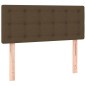 vidaXL Boxspringbett mit Matratze Dunkelbraun 90x190 cm Stoff vidaXL Boxspringbett mit Matratze Dunkelbraun 90x190 cm Stoff