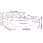 vidaXL Boxspringbett mit Matratze Hellgrau 180x200 cm Stoff vidaXL Boxspringbett mit Matratze Hellgrau 180x200 cm Stoff