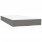vidaXL Boxspringbett mit Matratze Dunkelgrau 100x200 cm Stoff vidaXL Boxspringbett mit Matratze Dunkelgrau 100x200 cm Stoff
