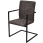 Freischwinger 2 Stk. Braun Kunstleder Freischwinger 2 Stk. Braun Kunstleder