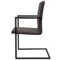 Freischwinger 2 Stk. Braun Kunstleder Freischwinger 2 Stk. Braun Kunstleder