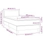vidaXL Boxspringbett mit Matratze Blau 80x200 cm Stoff vidaXL Boxspringbett mit Matratze Blau 80x200 cm Stoff