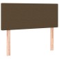 vidaXL Boxspringbett mit Matratze Dunkelbraun 120x200 cm Stoff vidaXL Boxspringbett mit Matratze Dunkelbraun 120x200 cm Stoff