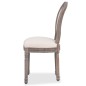 Esszimmerstühle 4 Stk. Creme Stoff Esszimmerstühle 4 Stk. Creme Stoff