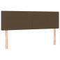 vidaXL Boxspringbett mit Matratze Dunkelbraun 140x190 cm Stoff vidaXL Boxspringbett mit Matratze Dunkelbraun 140x190 cm Stoff