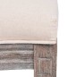 Esszimmerstühle 4 Stk. Creme Stoff Esszimmerstühle 4 Stk. Creme Stoff