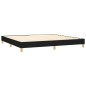 vidaXL Boxspringbett mit Matratze Schwarz 200x200 cm Stoff vidaXL Boxspringbett mit Matratze Schwarz 200x200 cm Stoff