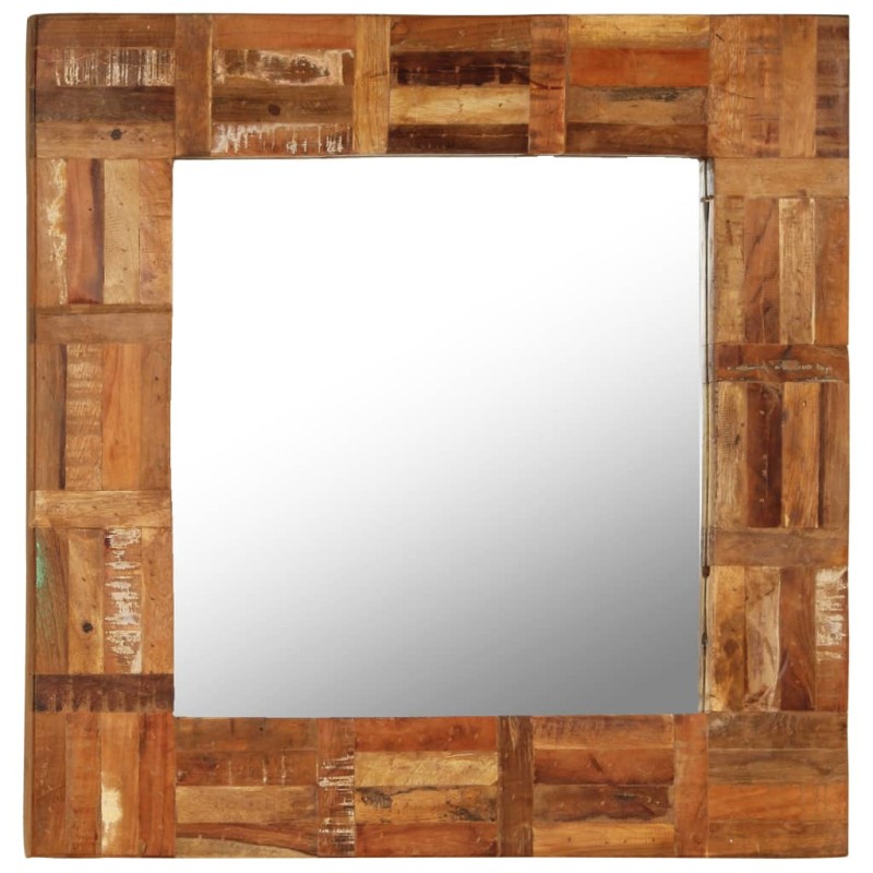 vidaXL Wandspiegel Altholz Massiv 60x60 cm vidaXL Wandspiegel Altholz Massiv 60x60 cm