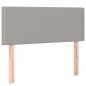 vidaXL Boxspringbett mit Matratze Hellgrau 90x200 cm Stoff vidaXL Boxspringbett mit Matratze Hellgrau 90x200 cm Stoff