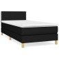 vidaXL Boxspringbett mit Matratze Schwarz 90x200 cm Stoff vidaXL Boxspringbett mit Matratze Schwarz 90x200 cm Stoff