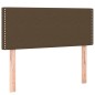 vidaXL Boxspringbett mit Matratze Dunkelbraun 90x190 cm Stoff vidaXL Boxspringbett mit Matratze Dunkelbraun 90x190 cm Stoff