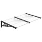 vidaXL Türvordach Schwarz und Transparent 152,5x90 cm Polycarbonat vidaXL Türvordach Schwarz und Transparent 152,5x90 cm Polycarbonat