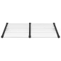 vidaXL Türvordach Schwarz und Transparent 152,5x90 cm Polycarbonat vidaXL Türvordach Schwarz und Transparent 152,5x90 cm Polycarbonat