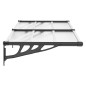 vidaXL Türvordach Schwarz und Transparent 152,5x90 cm Polycarbonat vidaXL Türvordach Schwarz und Transparent 152,5x90 cm Polycarbonat