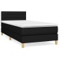 vidaXL Boxspringbett mit Matratze Schwarz 90x200 cm Stoff vidaXL Boxspringbett mit Matratze Schwarz 90x200 cm Stoff