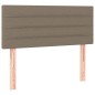 vidaXL Boxspringbett mit Matratze Taupe 90x200 cm Stoff vidaXL Boxspringbett mit Matratze Taupe 90x200 cm Stoff