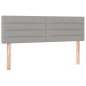 vidaXL Boxspringbett mit Matratze Hellgrau 140x200 cm Stoff vidaXL Boxspringbett mit Matratze Hellgrau 140x200 cm Stoff