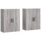 Wandschränke 2 Stk. Grau Sonoma 69,5x34x90 cm Wandschränke 2 Stk. Grau Sonoma 69,5x34x90 cm