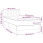 vidaXL Boxspringbett mit Matratze Dunkelbraun 100x200 cm Stoff vidaXL Boxspringbett mit Matratze Dunkelbraun 100x200 cm Stoff