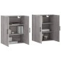 Wandschränke 2 Stk. Grau Sonoma 69,5x34x90 cm Wandschränke 2 Stk. Grau Sonoma 69,5x34x90 cm