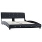 Bettgestell Schwarz Kunstleder 140x200 cm Bettgestell Schwarz Kunstleder 140x200 cm