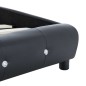 Bettgestell Schwarz Kunstleder 140x200 cm Bettgestell Schwarz Kunstleder 140x200 cm
