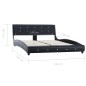 Bettgestell Schwarz Kunstleder 140x200 cm Bettgestell Schwarz Kunstleder 140x200 cm