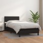 vidaXL Boxspringbett mit Matratze Schwarz 90x190 cm Kunstleder vidaXL Boxspringbett mit Matratze Schwarz 90x190 cm Kunstleder