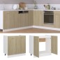 vidaXL Spülenunterschrank Sonoma-Eiche 80x46x81,5 cm Holzwerkstoff vidaXL Spülenunterschrank Sonoma-Eiche 80x46x81,5 cm Holzwerkstoff
